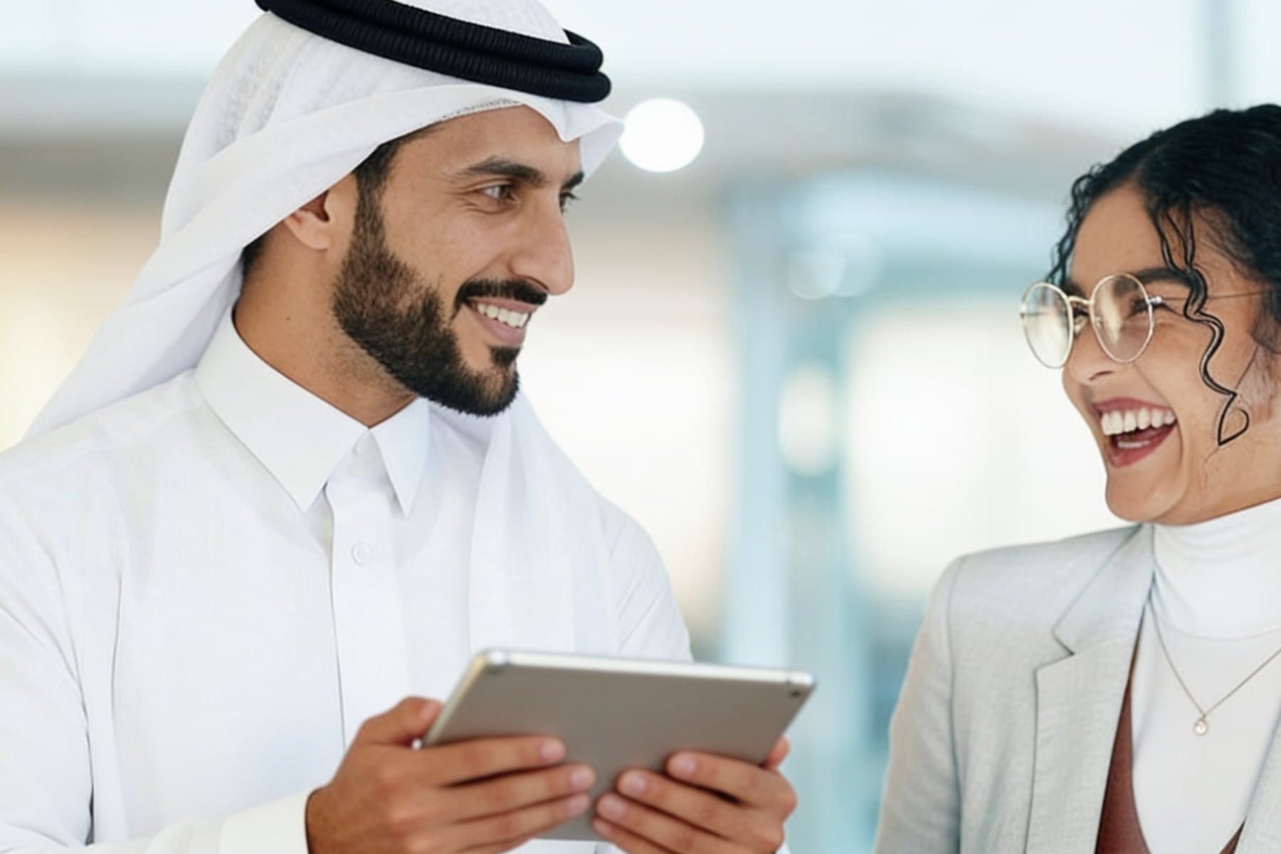 Workforce adviser reviewing hiring requirements with a client