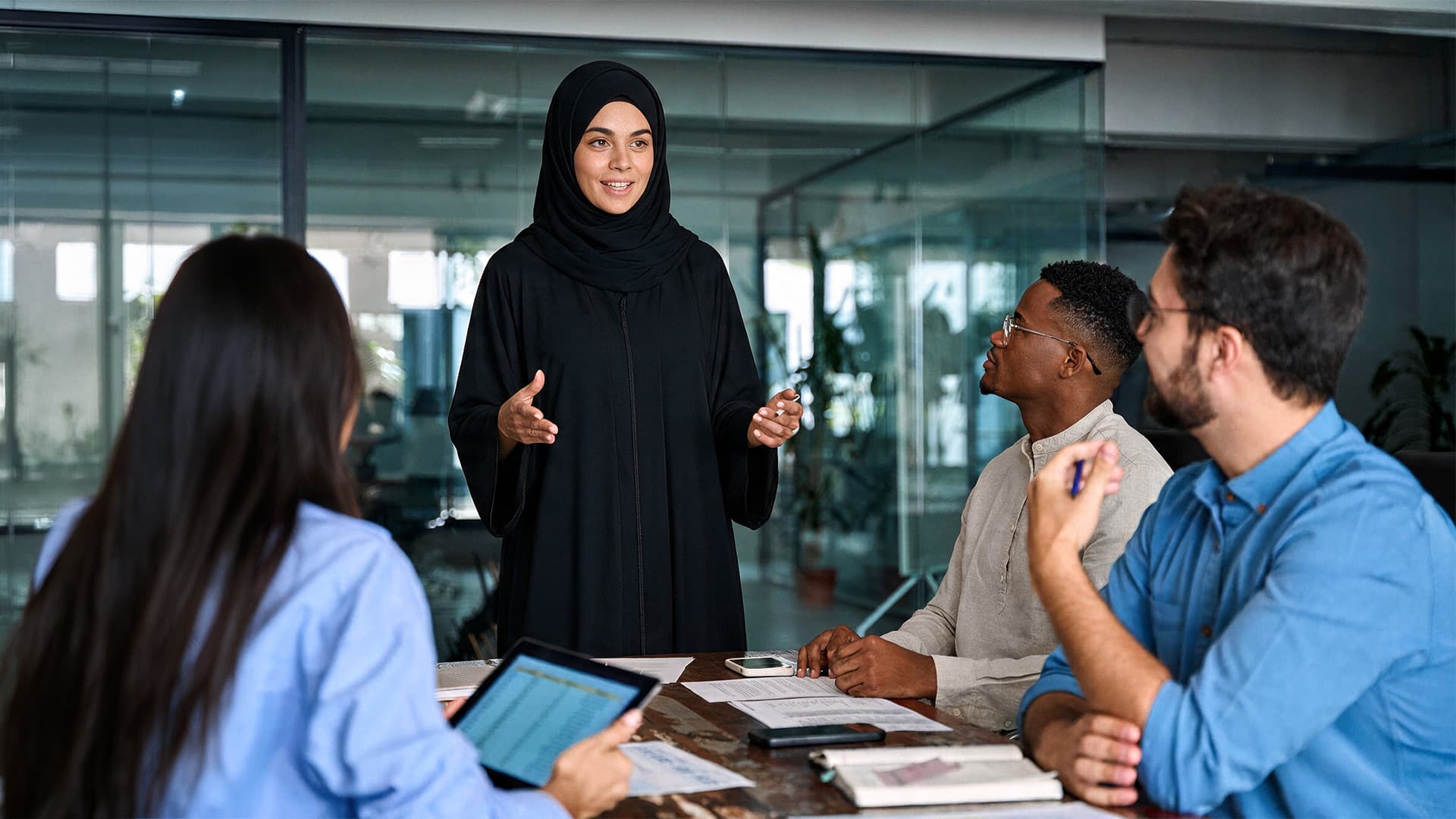Tridy adviser discussing workforce capability with a client
