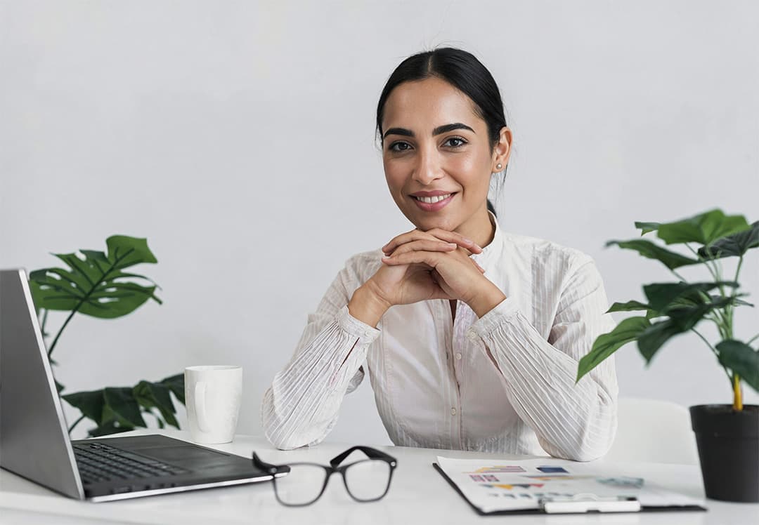 HR professional at a desk during a certification programme