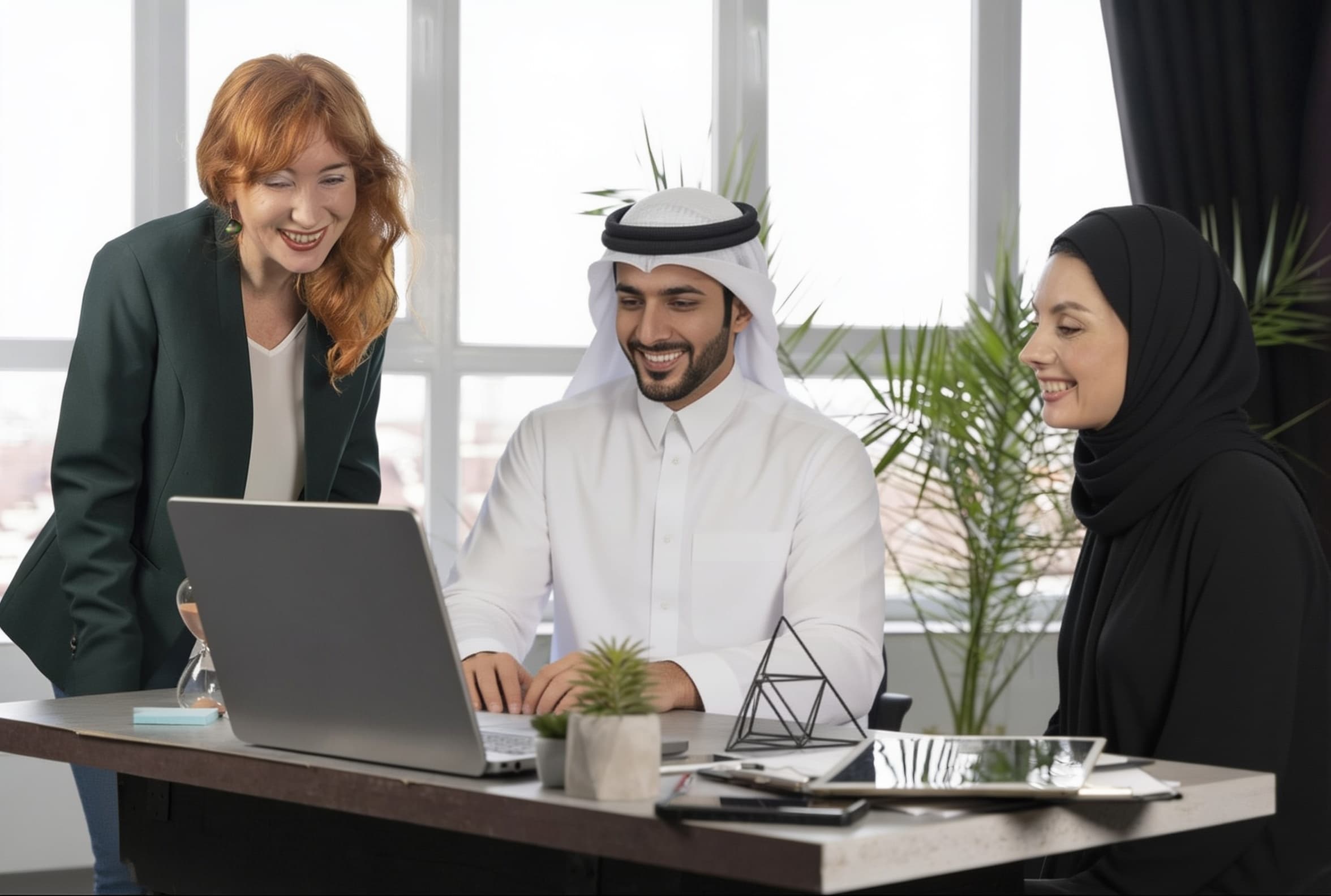 Tridy adviser in a client consultation discussion
