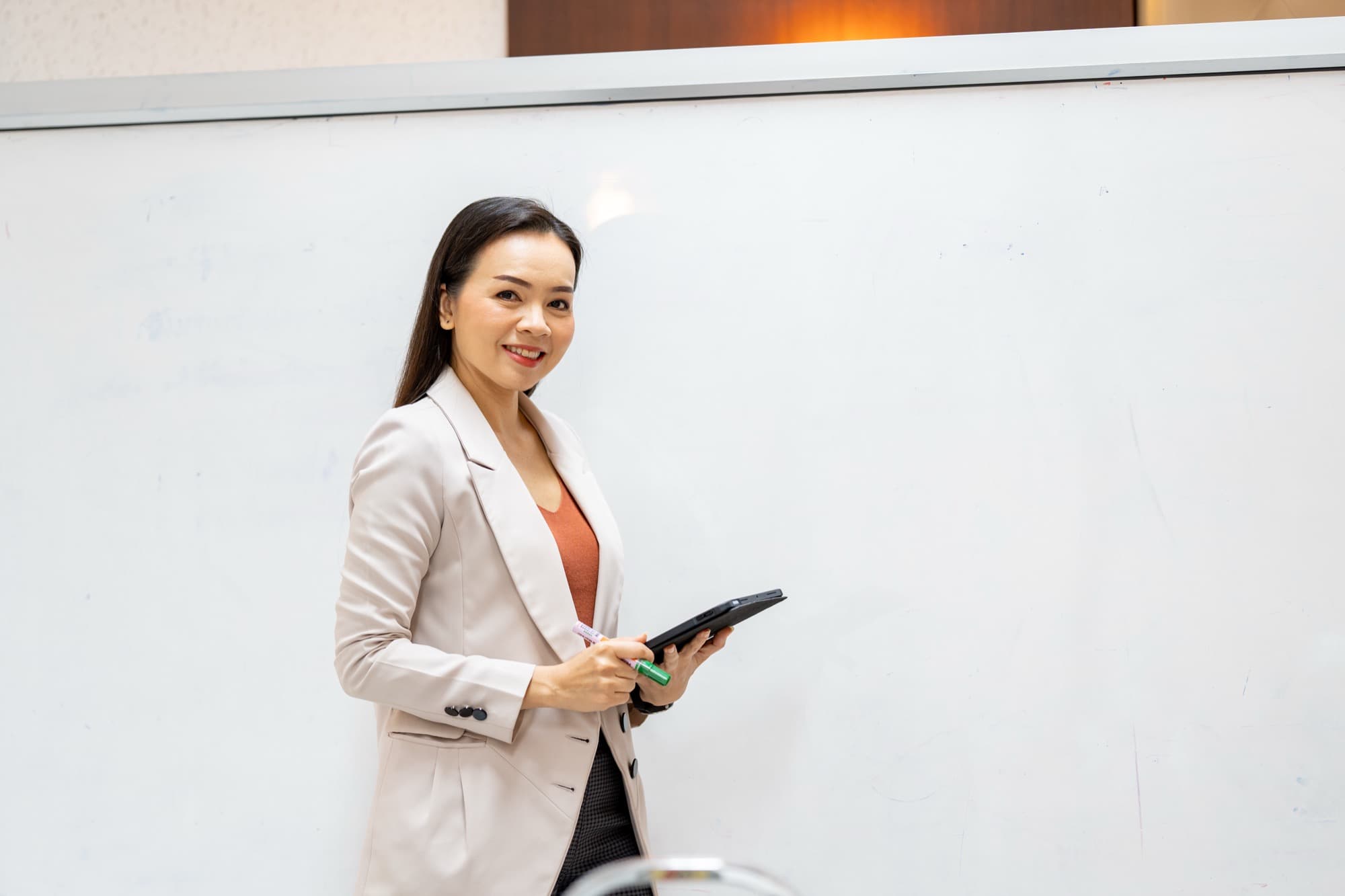 Professionals in a business management session